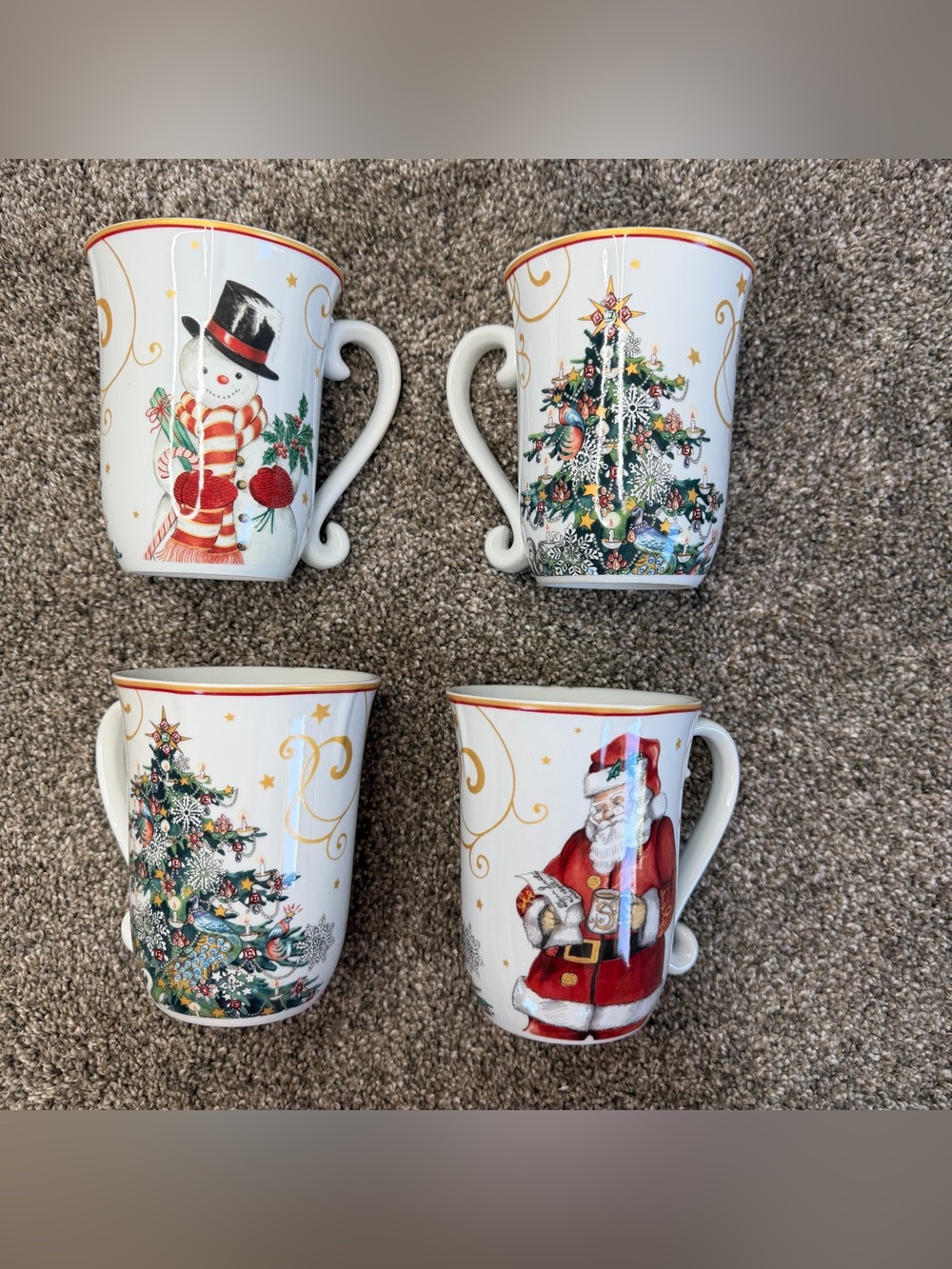 Vintage Williams Sonoma Twas the Night Before Christmas Mugs